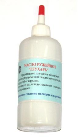 Масло оружейное (жидкая ружейная смазка) ГЛУХАРЬ нейтральное ПРОГРЕСС в масленке 150 мл